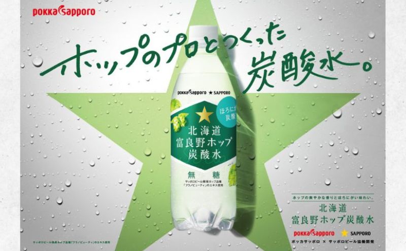 炭酸水 500ml × 24本 北海道富良野ホップ炭酸水＋ビール SORACHI1984
