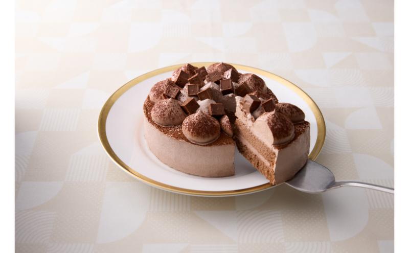 クリスマスリッチショコラケーキ（5号・直径約15cm）｜十日町すこやかファクトリー アレルギー対応 特定原材料不使用 クリスマスケーキ チョコレート ホール ケーキ 洋菓子 スイーツ 新潟県