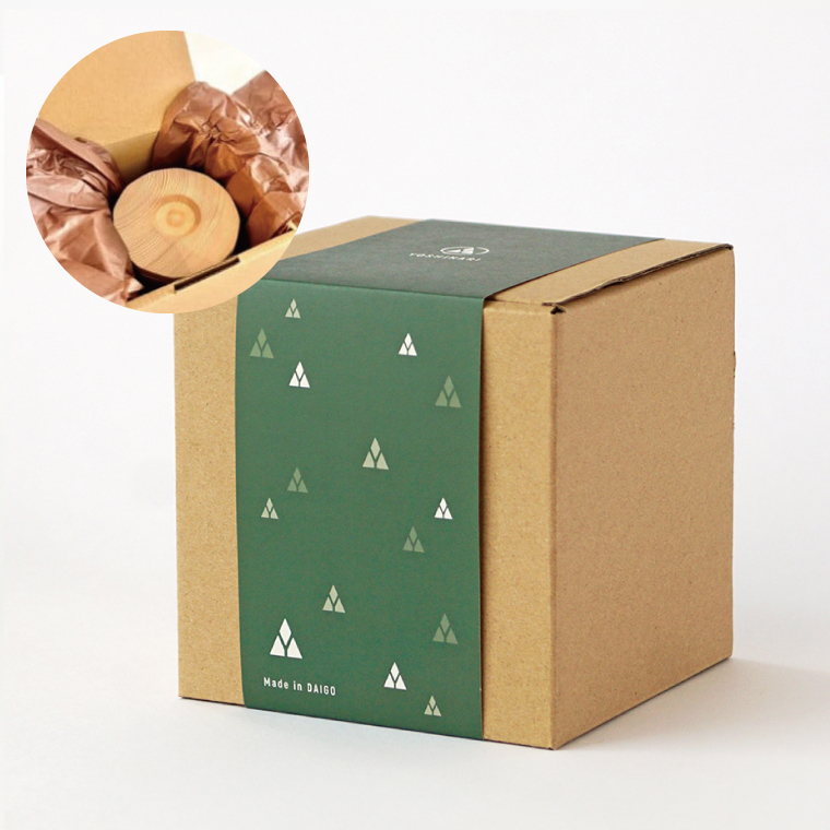 茨城県産 ヒノキのアロマランプ【円柱型】 ひのき ヒノキ ライト インテリア(BH001)