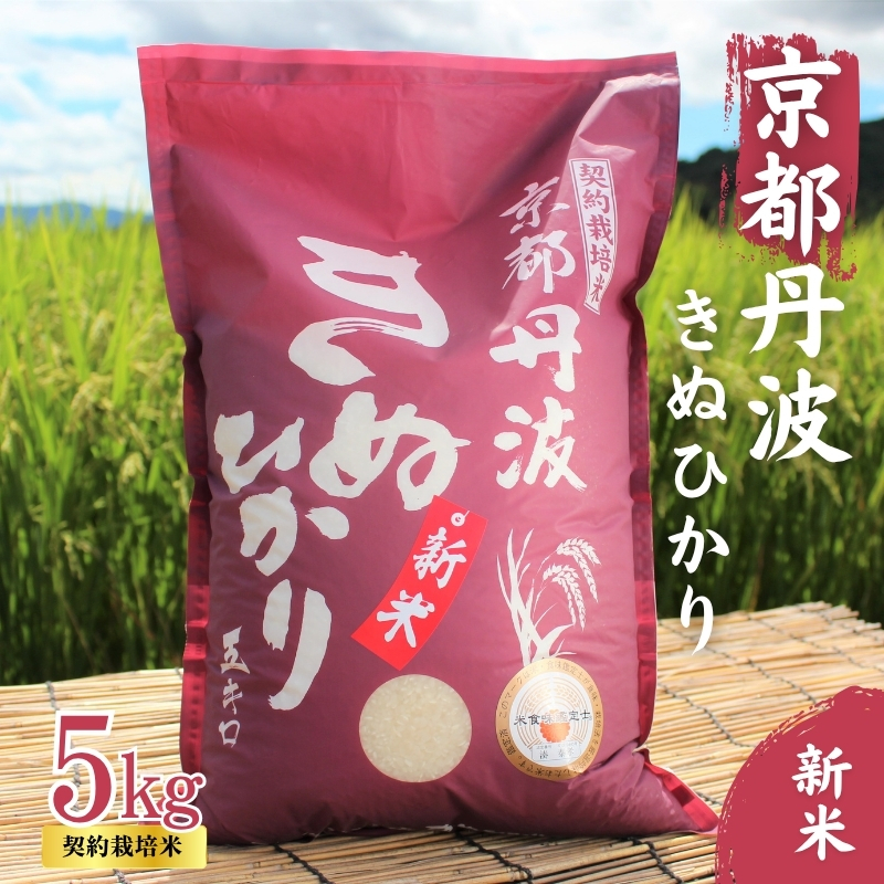 令和7年産 京都丹波産 きぬひかり 5kg 契約栽培米 白米 精米 お米 こめ コメ キヌヒカリ 令和7年 ご飯 ごはん 京都 京都府 南丹市 新米