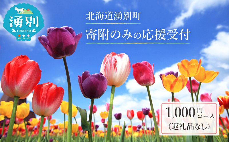 北海道湧別町 寄附のみの応援受付 1,000円コース（返礼品なし 寄附のみ 1000円）