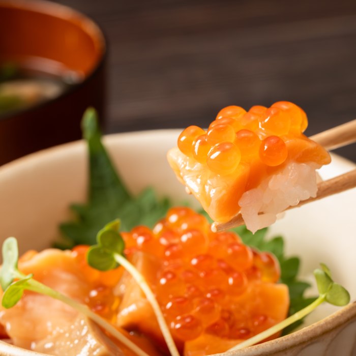 22-142 【年内配送12月15日入金まで】北海道産鮭親子漬けプレミアム4個セット～いくら増量しました～ within2025