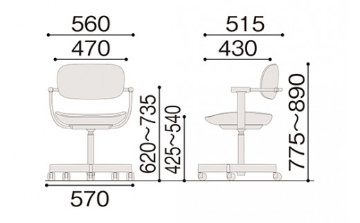 イトーキ『バーテブラ03』5本脚  抵抗付きウレタンキャスター KS張地：シーブリーズ（KG825KSM1F25CF）【EI129W1】