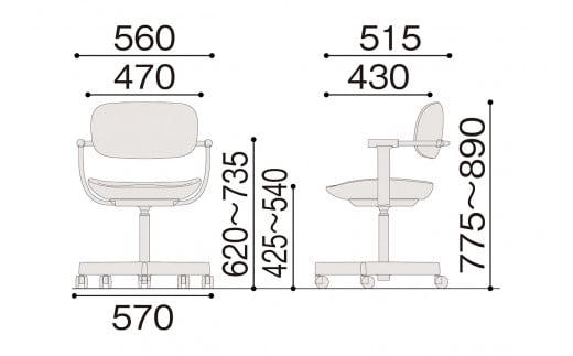 イトーキ『バーテブラ03』5本脚  抵抗付きウレタンキャスター KS張地：バジル（KG825KSM1F28CF）【EI131W1】