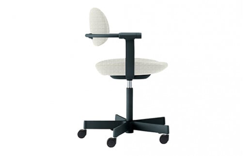 イトーキ『バーテブラ03』5本脚  抵抗付きウレタンキャスター KC張地：グラベル（KG825KCM1G12CF）【EI132W】