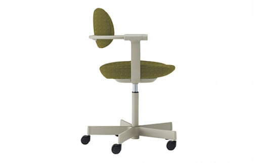 イトーキ『バーテブラ03』5本脚  抵抗付きウレタンキャスター KC張地：ファーン(KG825KCM1L423CF)【EI138W】