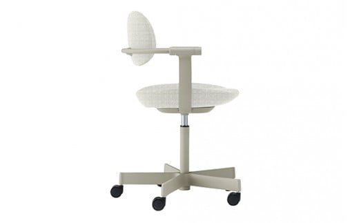 イトーキ『バーテブラ03』5本脚  抵抗付きウレタンキャスター KC張地：グラベル(KG825KCM1L42CF)【EI139W】