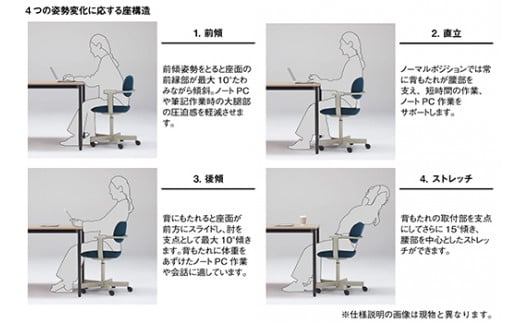 イトーキ『バーテブラ03』5本脚  抵抗付きウレタンキャスター KS張地：グレイン(KG825KSM1L413CF)【EI145W1】