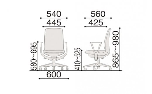 イトーキ『トルテＵ』 ハイタイプ 肘付き ナイロンキャスター フレーム：ライトグレーＧ(KJ-336CF-GNT6F)【EI147W1】