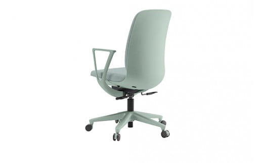 イトーキ『トルテＵ』 ハイタイプ 肘付き ナイロンキャスター フレーム：グレイッシュグリーン(KJ-336CF-E3E3F)【EI149W1】