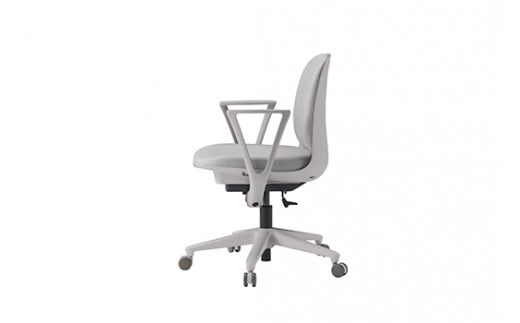 イトーキ『トルテＵ』 ロータイプ 肘付き ナイロンキャスター フレーム：ライトグレーＧ(KJ-346CF-GNT6F)【EI150W1】