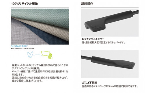 イトーキ『トルテＵ』 ロータイプ 肘付き ナイロンキャスター フレーム：グレイッシュグリーン(KJ-346CF-E3E3F)【EI152U1】