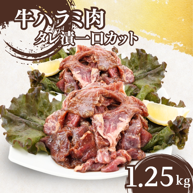 牛ハラミ肉 タレ漬 一口カット 1.25kg (250g×5パック) セット 詰め合わせ 牛 牛肉 お肉 肉 牛ハラミ ハラミ ハラミ肉 味付け肉 味付き肉 小分けパック 小分け 焼肉 焼き肉 アウトドア キャンプ 京都 京都府 南丹市
