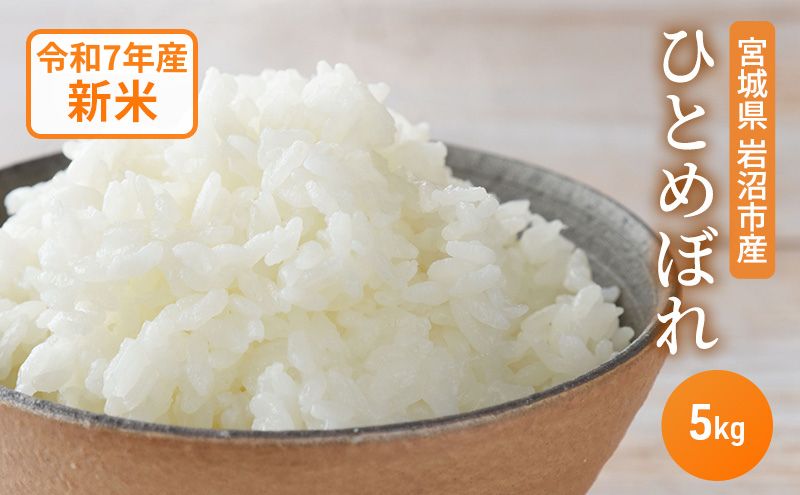 米 令和7年産 宮城県産 ひとめぼれ 5kg お米 精米