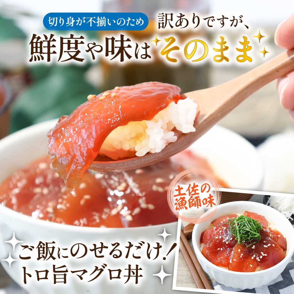 【CF-R5tka】「訳ありマグロの漬け丼の素」1食80g×15P（順次出荷中）＜高知市共通返礼品＞ ＃食べて応援