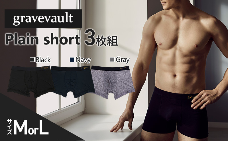yɌszgravevault Plain short iOCu{[g v[ V[gj3Zbg(Black,Navy,Gray)  pc {NT[pc j Y