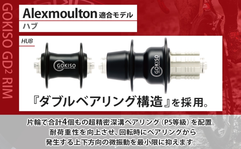 GOKISO ハブ（Alexmoulton適合モデル）ハブ 自転車 ホイール ツール 部品 メンテナンス 自転車レース 趣味 ハブ タイヤ ライダー 自転車部品 技術 プロレーサー 近藤機械製作所 愛知県 蟹江町