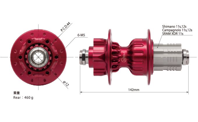 GOKISO スルーアクスル用ディスクブレーキホイールセット 工芸品 装飾品 ハブ ジュラルミンボディ 複雑な形状 シャフト 高強度 チタン合金 