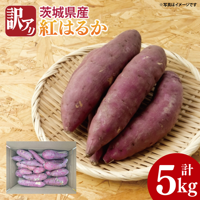 【2026年2月下旬より順次発送】【数量限定】訳アリ 茨城県産紅はるか 約5kg｜さつまいも 芋 サツマイモ 紅はるか 訳あり わけあり 先行予約 茨城県 取手市（AS003-1）