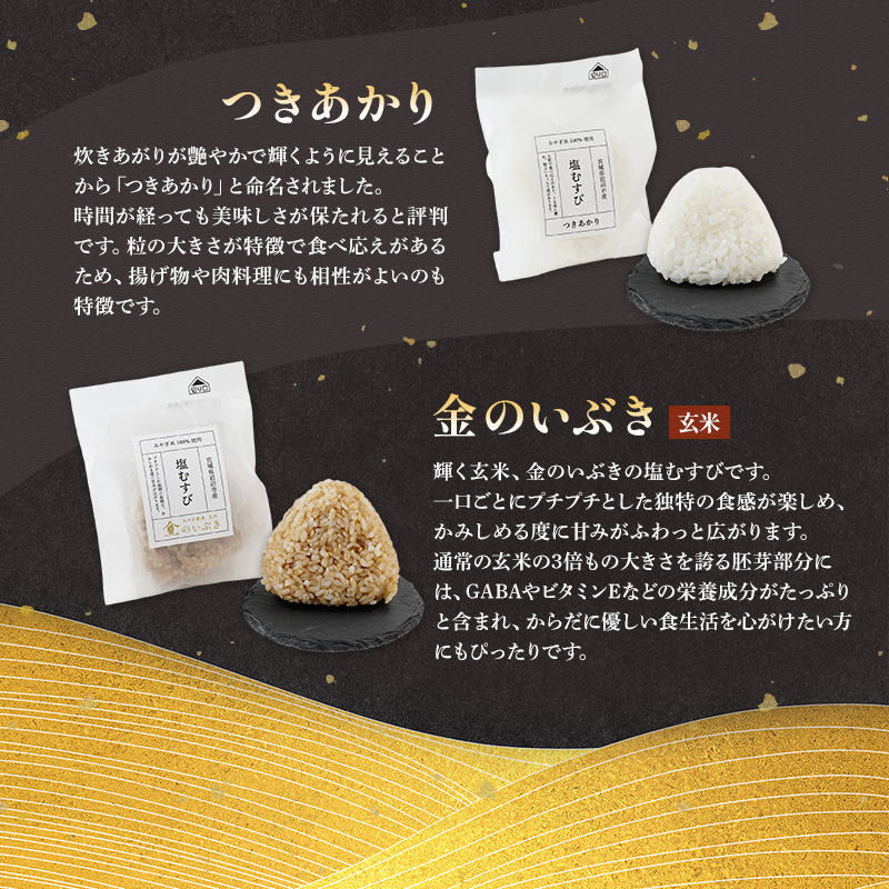 おにぎり セット 5種 12個 塩むすび 食べ比べセット ひとめぼれ つや姫 だて正夢 つきあかり 金のいぶき 食べ比べ 詰め合わせ 冷凍おにぎり 白米 玄米 おむすび 冷凍 岩沼産 東北 宮城県産 宮城米 宮城 宮城県 岩沼市