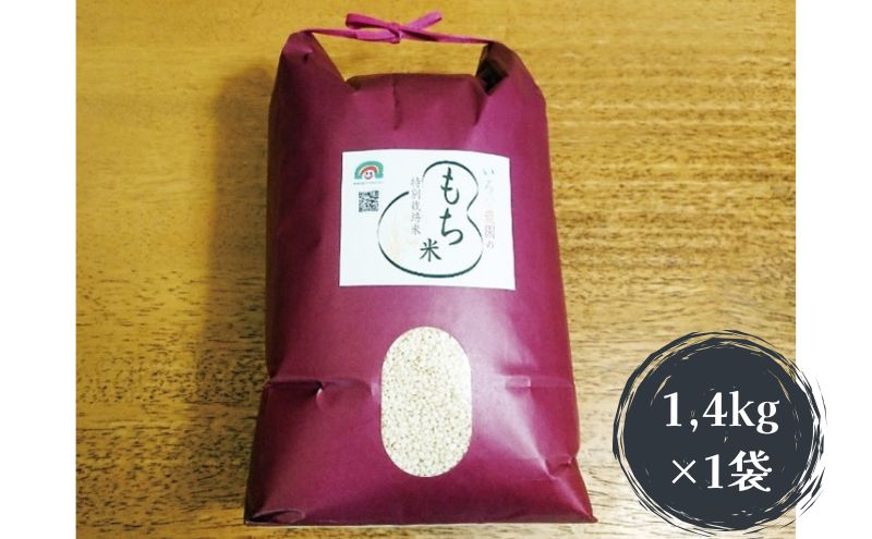 特別栽培米 日進市産 もち米 1.4kg × 1袋 米 餅米 お餅 おもち