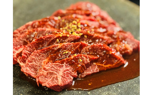 【定期便】定期便　和牛入国産牛　ハラミ焼肉　秘伝の自家製タレ漬け全３回【FO51W】