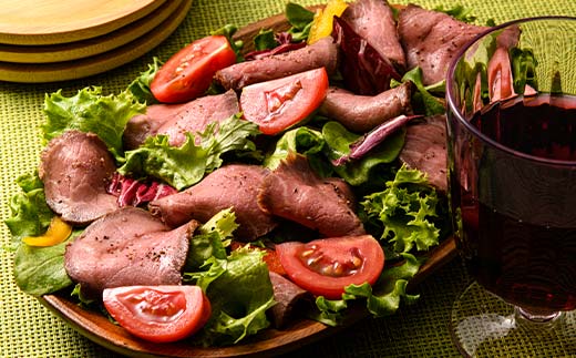 とやま牛 スライスローストビーフ 80g×5パック カシワファーム 和牛 牛肉 冷凍 美味しい 富山県 立山町 お歳暮 お中元 F6T-440