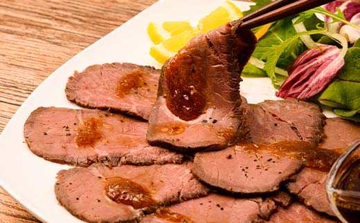 とやま牛 スライスローストビーフ 80g×5パック カシワファーム 和牛 牛肉 冷凍 美味しい 富山県 立山町 お歳暮 お中元 F6T-440