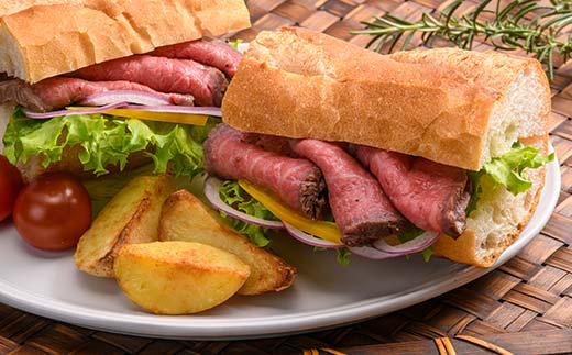 とやま牛 スライスローストビーフ 80g×5パック カシワファーム 和牛 牛肉 冷凍 美味しい 富山県 立山町 お歳暮 お中元 F6T-440