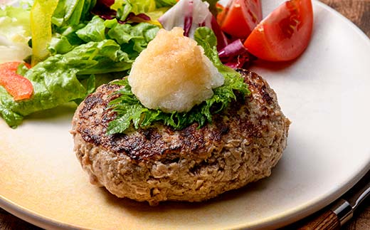 富山県産 牛50％ 豚50％ 合挽ハンバーグ 8個セット カシワファーム 和牛 牛肉 おかず 惣菜 時短 冷凍 富山県 立山町 お歳暮 お中元 F6T-553