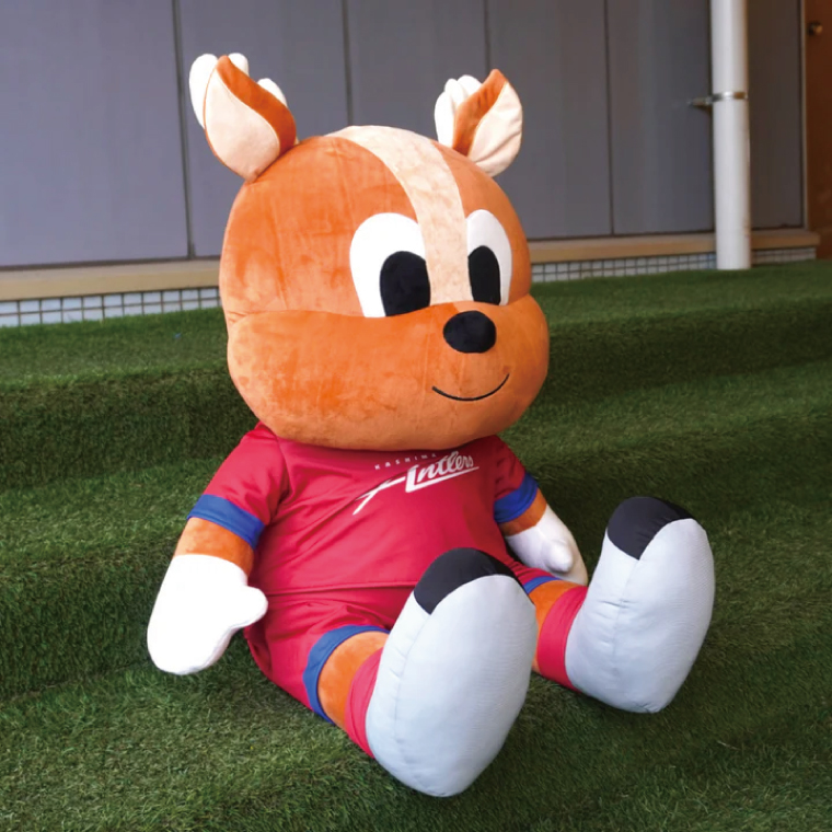しかお特大ぬいぐるみ【鹿島アントラーズ グッズ サッカー エフシー ぬいぐるみ シカオ 茨城県 鹿嶋市】（KH-60）