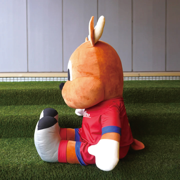 しかお特大ぬいぐるみ【鹿島アントラーズ グッズ サッカー エフシー ぬいぐるみ シカオ 茨城県 鹿嶋市】（KH-60）