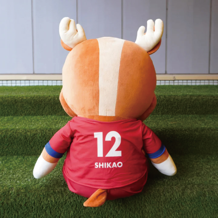 しかお特大ぬいぐるみ【鹿島アントラーズ グッズ サッカー エフシー ぬいぐるみ シカオ 茨城県 鹿嶋市】（KH-60）