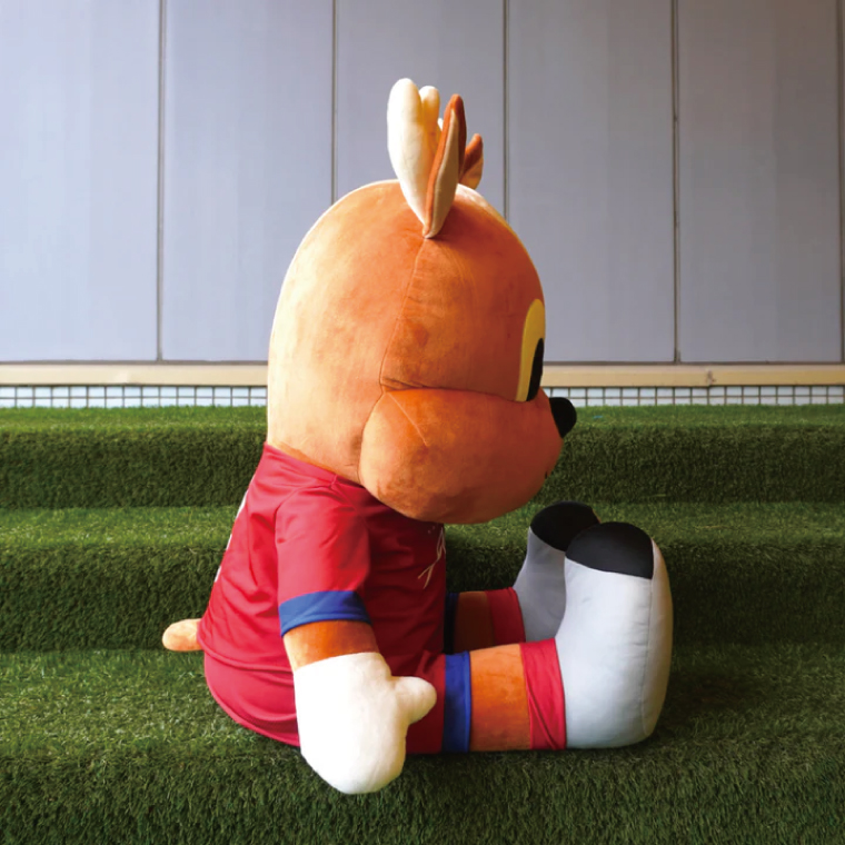しかお特大ぬいぐるみ【鹿島アントラーズ グッズ サッカー エフシー ぬいぐるみ シカオ 茨城県 鹿嶋市】（KH-60）