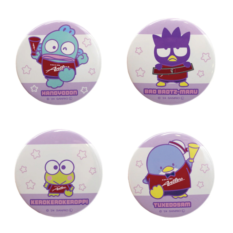 【ブラインド】はぴだんぶい缶バッジ 1個【鹿島アントラーズ グッズ サッカー エフシー アイテム  茨城県 鹿嶋市】（KH-30）