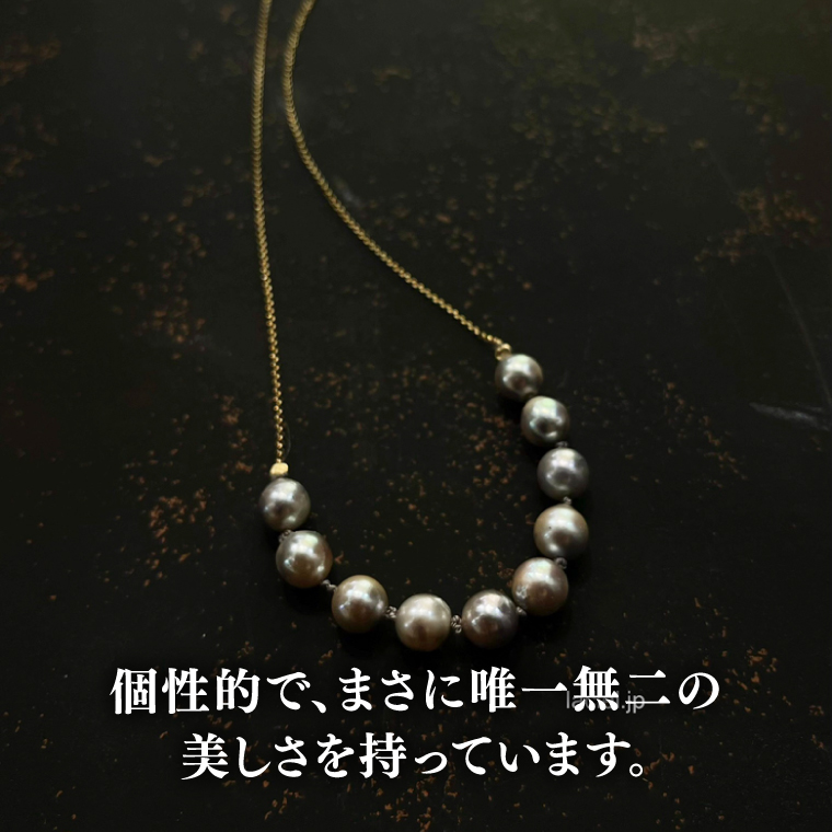 K18 コルエ・デ パールネックレス【ネックレス パール アクセサリー ギフト プレゼント シンプル おしゃれ ジュエリー ネックレス】（KBD-41）