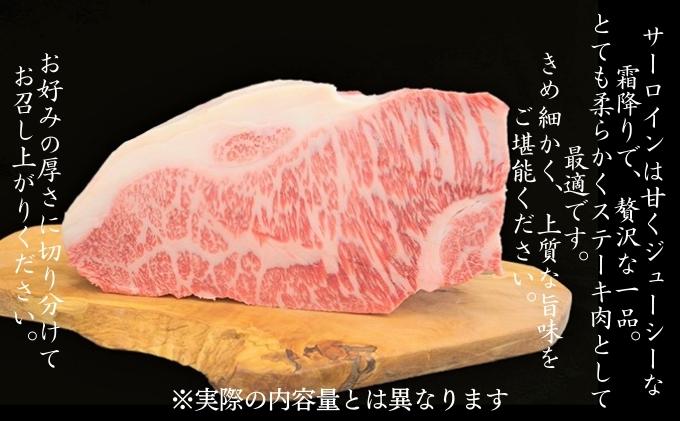 黒毛和牛 霜降り サーロインブロック 500g 送料無料 牛肉 ステーキ