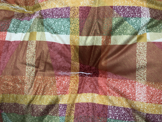 中級もめん綿入り布団　２枚　掛敷セット（お客様用に最適）【CW39W】