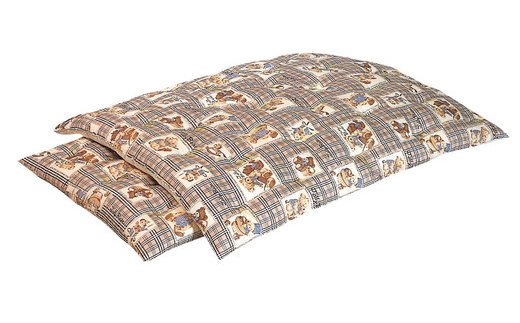 ジュニア用ふとん　掛敷2枚組セット（もめん綿入り）【CW41W】