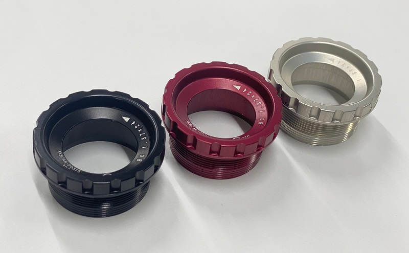 GOKISO BB ブロンプトン専用 (ブロンプトン純正スクエアクランク用) ナットカラー：マットワインレッド