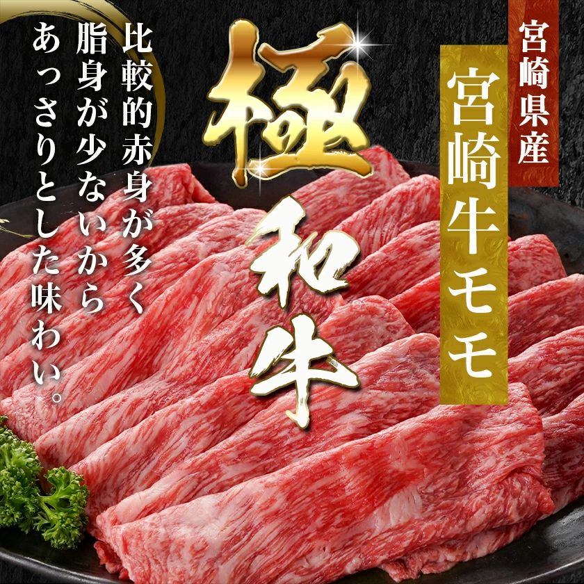宮崎県都城市のふるさと納税 宮崎牛モモスライス(500g×2P)_17-N401