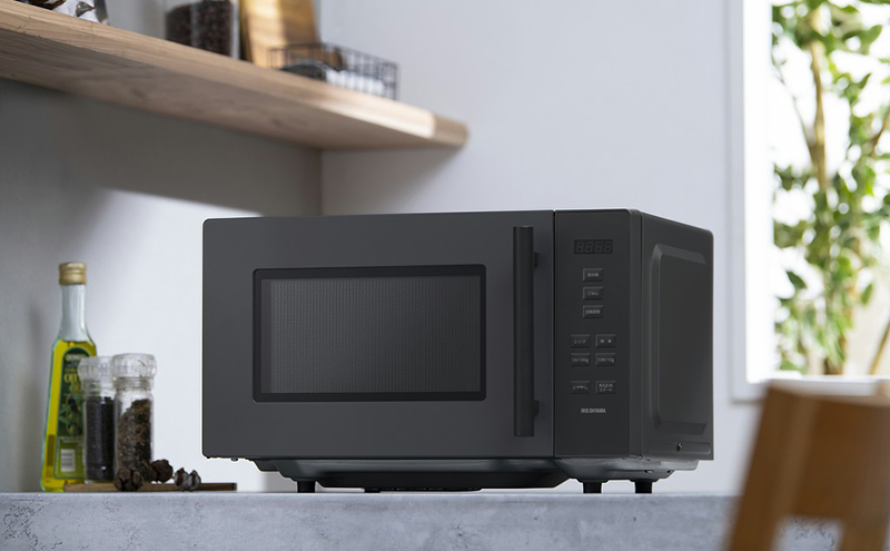 電子レンジ 18L フラット アイリスオーヤマ IMB-F187-H グレー れんじ フラットテーブル フラットタイプ シンプル 温め レンジ調理 ヘルツフリー 自動メニュー キッチン家電 調理家電