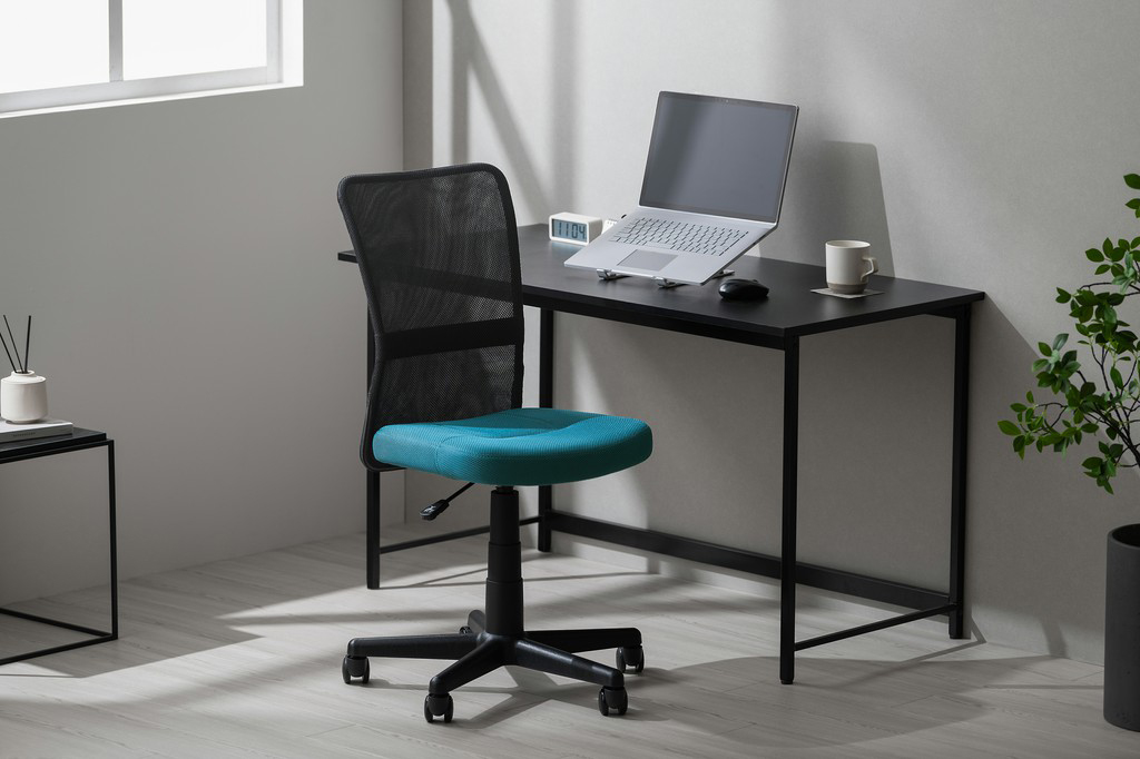 オフィスチェア 椅子 メッシュバックチェア OFC-MBR ネイビー アイリスオーヤマ メッシュ チェア イス デスクワーク テレワーク