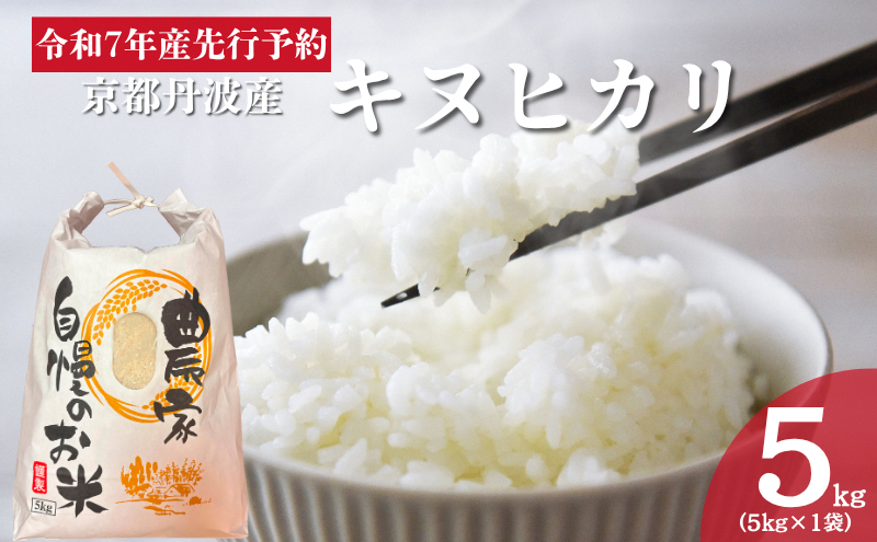 令和7年産予約 京都丹波産 キヌヒカリ 5kg 白米