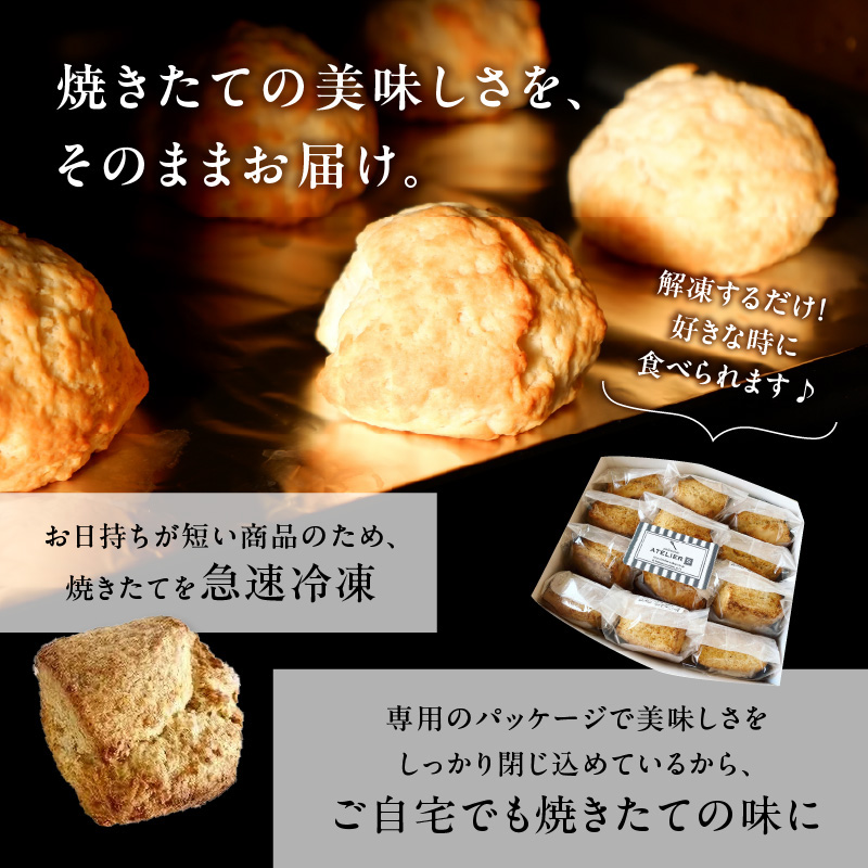 京都府木津川市のふるさと納税 全粒粉スコーンプレーン12個入り【097-06】
