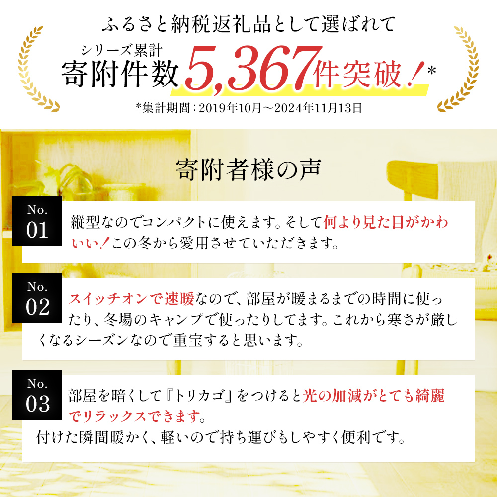 アラジン 電気ストーブ トリカゴ ホワイト 白 CAH-G42GFW ストーブ 電気ヒーター ヒーター 暖房