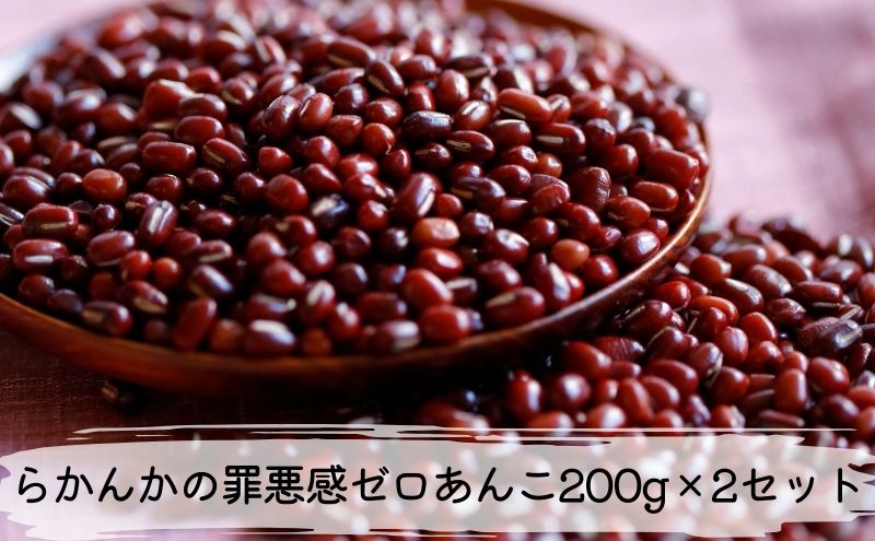 【愛知県日進市】らかんかの罪悪感ゼロあんこ200g×2セット あんこ 和菓子 お菓子 菓子 冷凍 愛知 愛知県 日進市