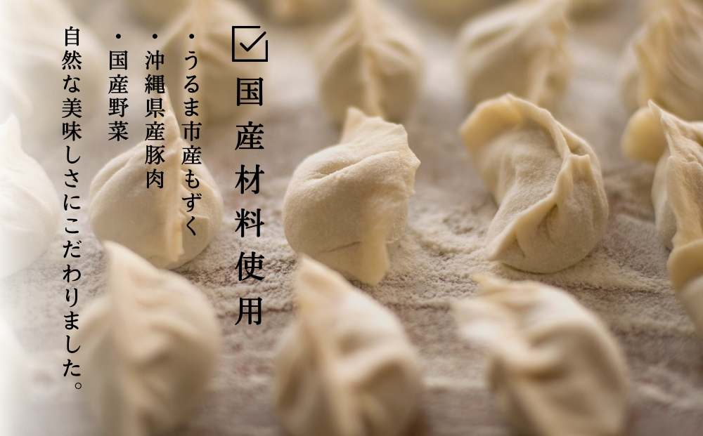 もずく餃子　12個入×5パックセット【勝連漁業協同組合】