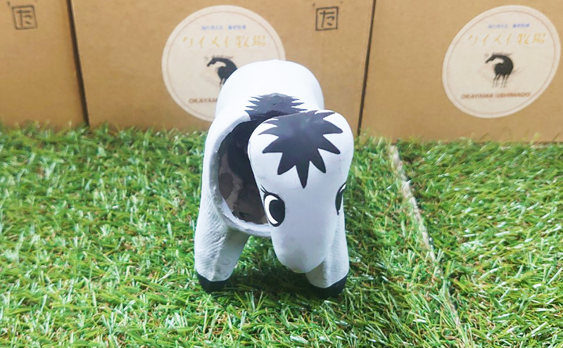 張子の馬 グラマー グレー バージョン 馬 うま 置物 インテリア 張子 張り子 干支 手造り オリジナル