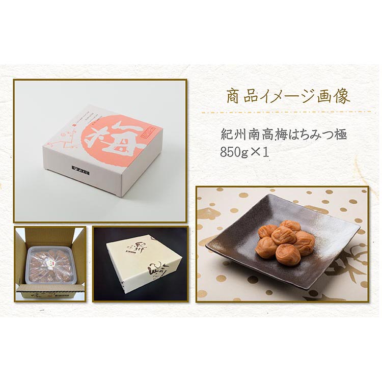 紀州南高梅はちみつ極塩分約6％（850g）